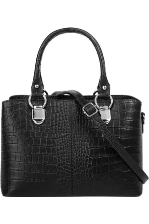 Cluty Umhängetasche, echt Leder, Made in Italy