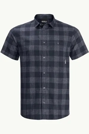 Jack Wolfskin Outdoorhemd HIGHLANDS SHIRT M NIGHT BLUE CHECKS - Verkäufer: INTERSPORT Schwab