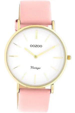 Oozoo Quarzuhr Damen Armbanduhr Vintage Series, (Analoguhr), Damenuhr rund, groß (ca. 40mm) Lederarmband, Fashion-Style - Verkäufer: Fit4Style Silberschmuck - IMPPAC