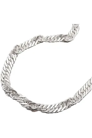 GALLAY Silberkette 3mm Singapurkette diamantiert Silber 925 70cm (1-tlg) - Verkäufer: Cats Collection