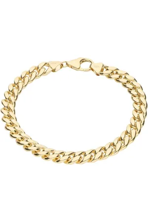 Luigi Merano Armband Panzerkette, Panzerarmband, teilmassiv, Gold 585