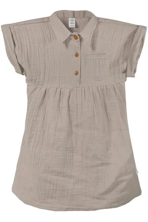 maximo Sommerkleid GOTS MINI GIRL-Kleid, Kragen Musselinstoff, Knopfleiste (1-tlg) - Verkäufer: Strickmoden Bruno Barthel - & CAPO
