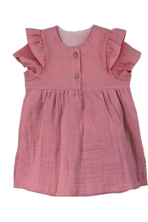 maximo Sommerkleid GOTS BABY GIRL-Kleid, Kurzarm Musselinstoff, Futter (1-tlg) - Verkäufer: Strickmoden Bruno Barthel - & CAPO