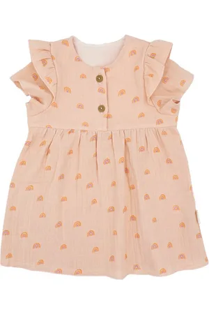 maximo Sommerkleid GOTS BABY GIRL-Kleid, Kurzarm Musselinstoff, Futter (1-tlg) - Verkäufer: Strickmoden Bruno Barthel - & CAPO