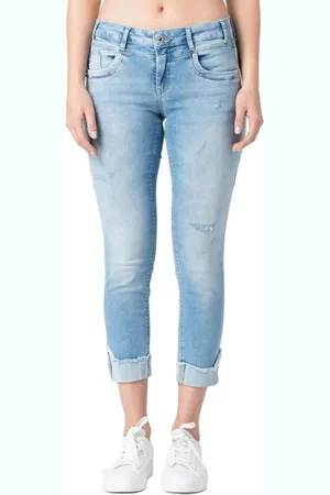 Miracle of Denim 5-Pocket-Jeans – Regular Fit mit Destroyed-Effekten und aufgerollten Säumen - Verkäufer: Schneider Fashion Store