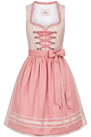 Nübler Trachtenkleid Midi Dirndl Lisa in Apricot von - Verkäufer: Trachtenhof