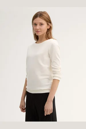 TOM TAILOR Sweatshirt Sweatshirt mit 3/4 Arm mit Raffung - Verkäufer: TOM TAILOR