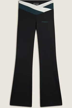 Freddy Jazzpants SUPERFIT Leggings Flared High Waist mit überkreuztem Bund