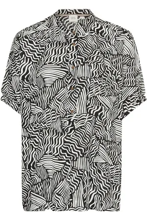 Camel Active Shirtbluse Halbarm-Blusenshirt Allover-Print - Verkäufer: Frankonia