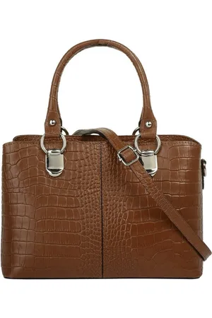 Cluty Umhängetasche, echt Leder, Made in Italy