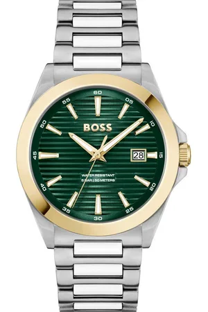 HUGO BOSS Quarzuhr STRIKE 1514173, Armbanduhr, Damenuhr, Herrenuhr, Edelstahlarmband, analog, Tag