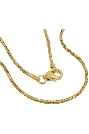 GALLAY Schlangenkette Kette 1,2mm Schlange rund 14Kt GOLD 50cm (1-tlg) - Verkäufer: Cats Collection