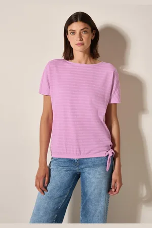 CECIL T-Shirt mit Knoten am Saum