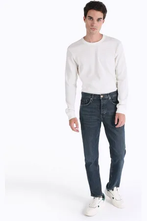 Colins Stretch-Jeans Loose Straight Fit Mittlere Taille Gerades Bein Dunkle Herrenje - Verkäufer: MegaMerchant