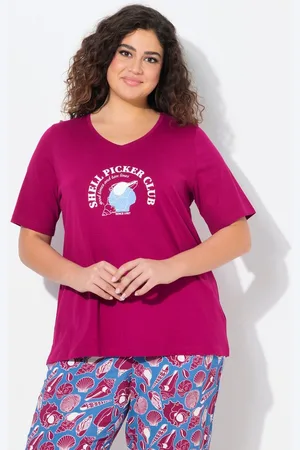 Ulla Popken T-Shirt T-Shirt Muschel Classic V-Ausschnitt Halbarm - Verkäufer: Popken Fashion Group