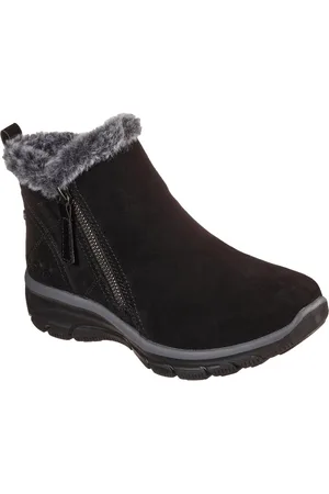 Skechers EASY GOING - HIGH ZIP Winterboots Winterschuh mit Fellimitatkragen