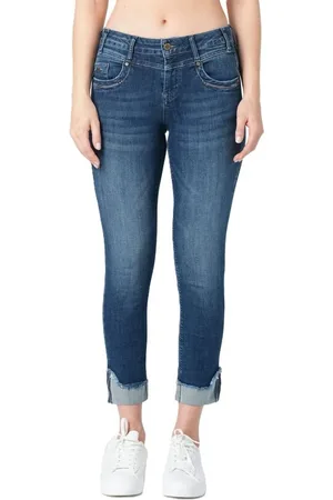 Miracle of Denim 5-Pocket-Jeans – Regular Fit mit Destroyed-Effekten und aufgerollten Säumen - Verkäufer: Schneider Fashion Store