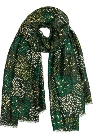CASPAR Modeschal SC517 Damen Schal mit stylish floralem Print und goldenen Akzenten - Verkäufer: & SIKORA
