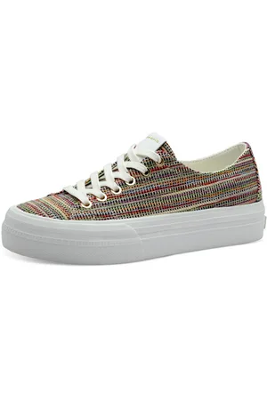 Tamaris Plateausneaker, Freizeitschuh, Halbschuh, Schnürschuh mit Logo an der Ferse