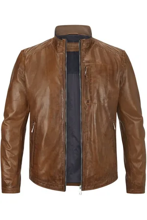 Milestone Lederjacke MSJumper aus feinem Lammleder Stehkragen mit Strickdetails - Verkäufer: LOGWOOD-STORE