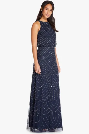 Adrianna Papell Abendkleid Beaded Halter Long Dress Abend, Cocktail, Formell, Hochzeit, Anlass - Verkäufer: GoJungo GmbH
