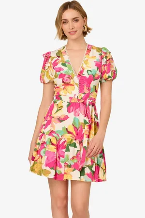 Adrianna Papell Sommerkleid Printed Midi Dress Abendessen, tagsüber, Urlaub, Sommer, Anlass - Verkäufer: GoJungo GmbH