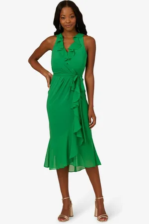 Adrianna Papell Midikleid Surplice Combo Midi Dress Brunch, Babyparty, Anlass, Hochzeit - Verkäufer: GoJungo GmbH