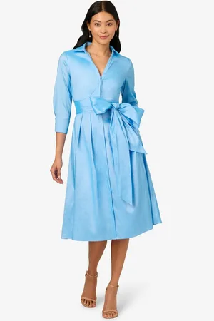Adrianna Papell Shirtkleid Taffeta Shirt Midi Dress Brunch, Abendessen, Cocktail, Hochzeit, Anlass - Verkäufer: GoJungo GmbH