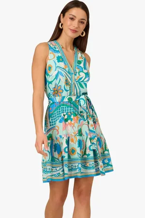 Adrianna Papell Sommerkleid Printed Halter Dress Abendessen, tagsüber, Urlaub, Sommer, Anlass - Verkäufer: GoJungo GmbH