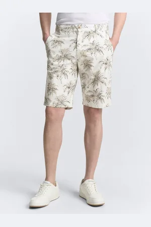 TOM TAILOR Bermudas Regular Chino Shorts mit Palmen-Print - Verkäufer: