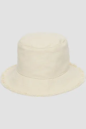 QS by s.Oliver Schlapphut Bucket-Hat aus Canvas mit Fransen - Verkäufer:
