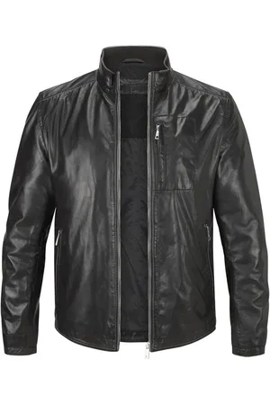 Milestone Lederjacke MSJumper aus feinem Lammleder Stehkragen mit Strickdetails - Verkäufer: LOGWOOD-STORE