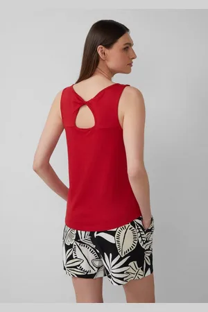 QS by s.Oliver Shirttop Top mit dekorativem Cut-out Cut Out - Verkäufer: