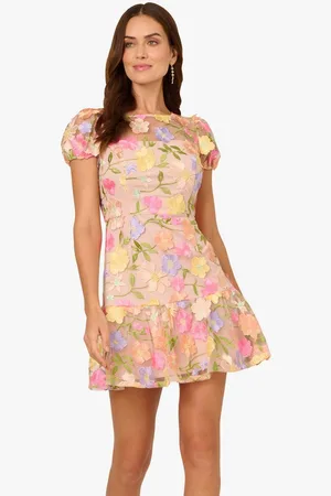 Adrianna Papell Abendkleid Embroidered Flounce Dress Anlass, Cocktail, Party, Hochzeit, Abend - Verkäufer: GoJungo GmbH