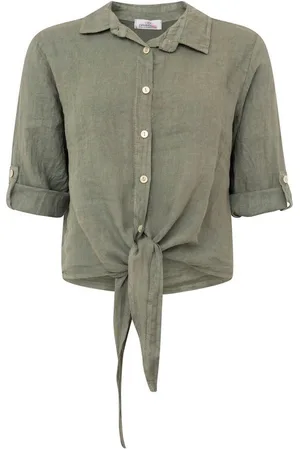 Zwillingsherz Klassische Bluse Leinenbluse in verschiedenen Farben Uni "Summer" - Verkäufer: Shop-accessoires
