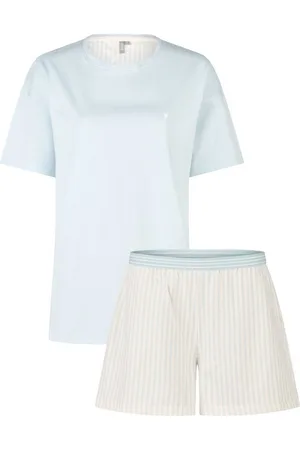 by Louise Shorty Night Muse (Set, 2 tlg., 2-teilig) Damen Pyjama kurz Shorty Baumwolle - Verkäufer: chic4home