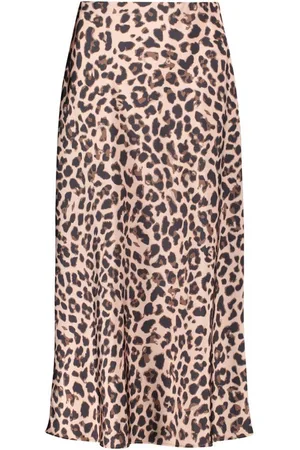 Vera Mont Maxirock Satinrock mit Leoprint Material