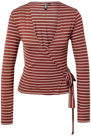 Pieces® Langarmshirt TENNA (1-tlg) Wickel-Design - Verkäufer: Mary & Paul