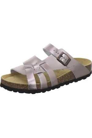 Afs 212292 Kralle Pantolette für Damen mit Fußbett, bequeme Sandalen aus Leder - Verkäufer: