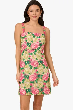 Adrianna Papell Etuikleid Floral Embroidery Short Dress Abend, Abendessen, Hochzeit, Anlass - Verkäufer: GoJungo GmbH