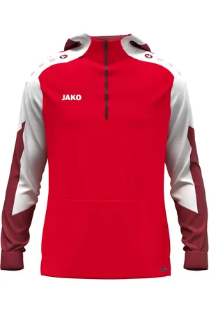 Jako Kapuzensweatjacke Zip Hoodie Dynamic /weiß/dunkelrot - Verkäufer: Sportdirekt