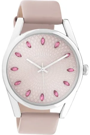 Oozoo Quarzuhr Damen Armbanduhr Analog, (Analoguhr), Damenuhr rund, groß (ca. 45mm) Lederarmband, Elegant-Style - Verkäufer: Fit4Style Silberschmuck - IMPPAC