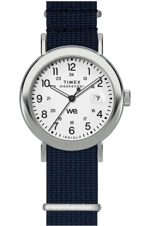 Timex Quarzuhr WEEKENDER MAIN LINE TW2Y09000AJ, Armbanduhr, Damenuhr,Textilarmband,Datum, Leuchtzeiger