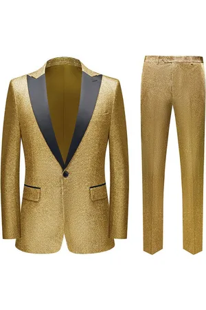 Allthemen Anzug (2 tlg, Anzug Set) in glitzernden Farben für Partys - Verkäufer: