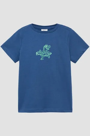QS by s.Oliver Kurzarmshirt Jersey-T-Shirt mit Front- und Rückenprint - Verkäufer: