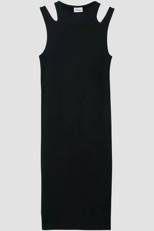 QS by s.Oliver Minikleid Slim-Fit-Kleid aus Rippware mit Cut-outs Cut Out - Verkäufer: