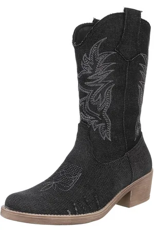 Ital-Design Feminine Cowboystiefel für jeden Anlass Westernstiefel (89376333) Blockabsatz Stiefel in - Verkäufer: