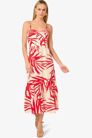 Adrianna Papell Midikleid Printed Midi Dress Dinner, Daytime, Vacation, Summer, Occasion - Verkäufer: GoJungo GmbH