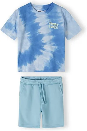 Minoti Sweatanzug Set aus T-Shirt und Sweatshirt mit Batikmuster (3y-8y) - Verkäufer: