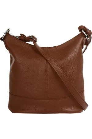 Cluty Umhängetasche, echt Leder, Made in Italy
